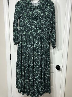 neon green dress zara Zara green midi dress XL (16-18) Like new